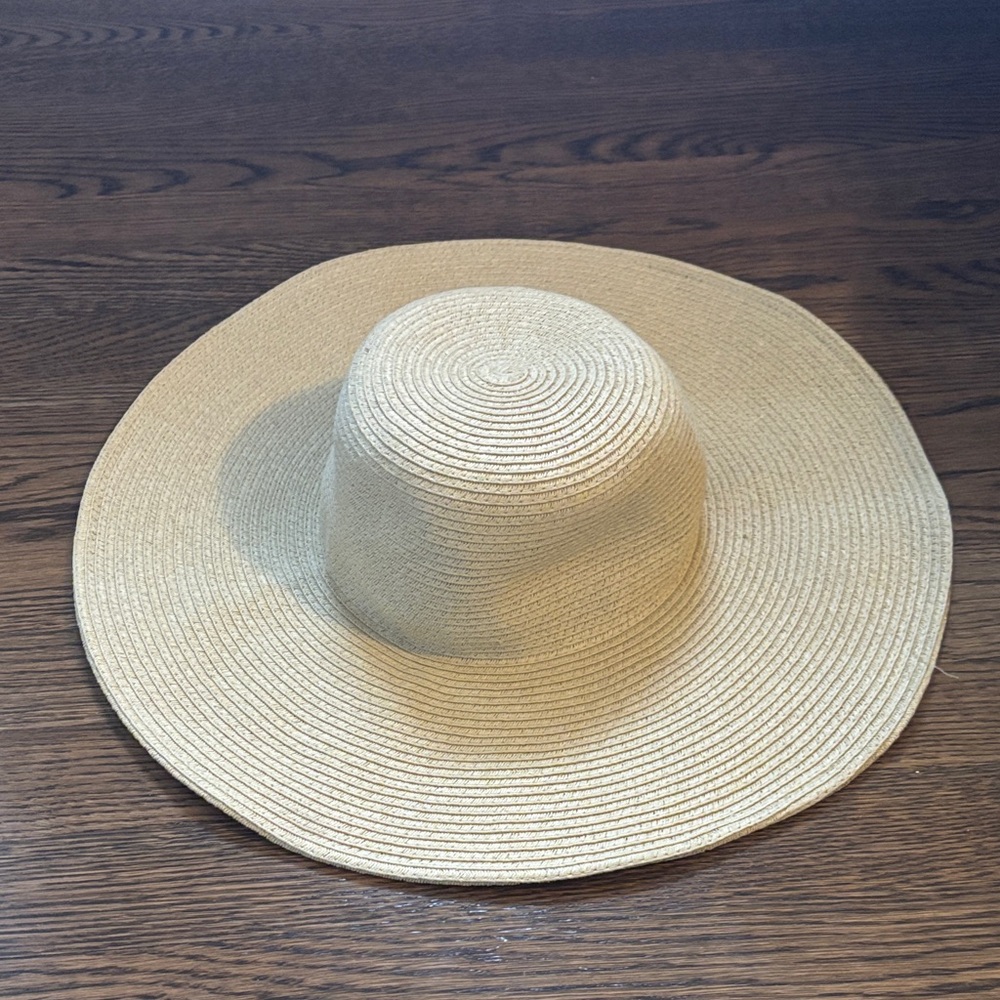 J. Crew Wide-Brimmed Straw Sun Hat